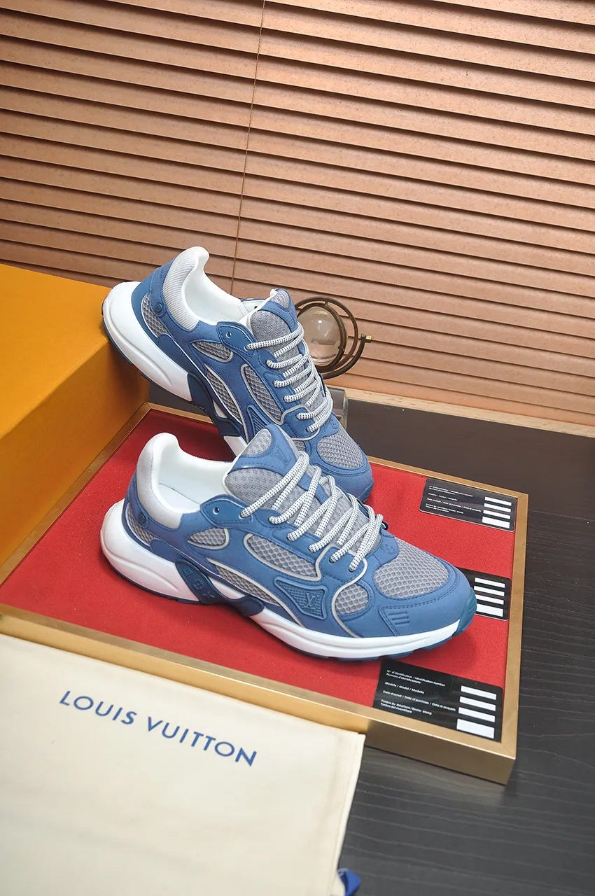 Men's men's shoes 💰640💶[LOUIS VUITTON] (couples 💑 style) new original order 🍀LV Louis Vuitton * - top version of LV classic trendy shoes! Made of imported original fabrics, mesh lining, and original wear-resistant rubber foam outsole! High quality products! Size (Female 35-39) (Male 39-44)